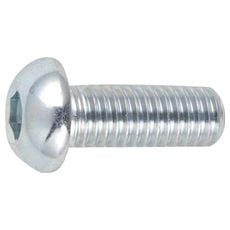 【B7740830】六角穴付ボタンボルト三価 白 サイズM8X30 9本入