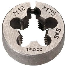 【T25D12X1.5】丸ダイス 25径 M12X1.5 (SKS)