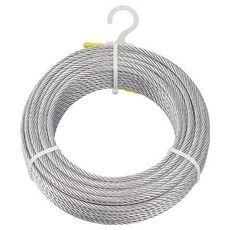 【CWM6S30】メッキ付ワイヤーロープ Φ6mmX30m