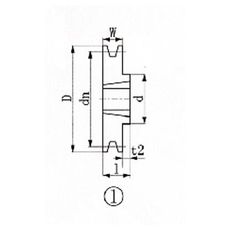 【SPA1401】ブッシングプーリー SPA 140mm 溝数1