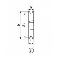 【SPB1801】ブッシングプーリー SPB 180mm 溝数1