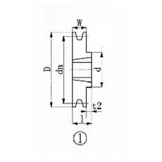 【SPZ1061】ブッシングプーリー SPZ 106mm 溝数1