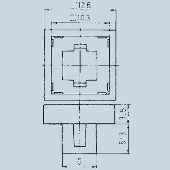 【140000340147】照光式押しボタンスイッチ取付枠 黒