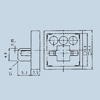 【140000340151】照光式押しボタンスイッチ取付枠 黒