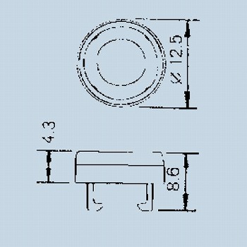 【140000340199】押しボタンスイッチ取付枠 黒