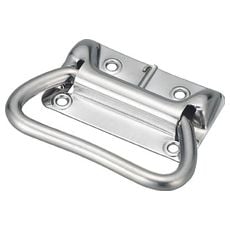 【TT105S】スプリング付トランク取手 ステンレス製 105mm