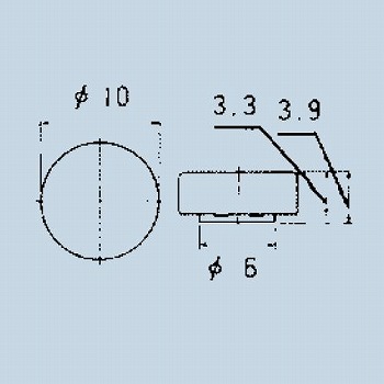 【140007480282】押しボタンスイッチ10φボタン 黒