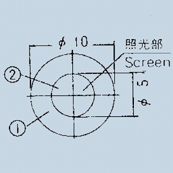 【140007480460】照光式押しボタンスイッチ10φボタン グレー(照光部:透明)