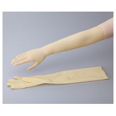 【1-1432-02】ラテックスロング手袋パウダーフリー M