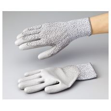 【1-247-01】アズセーフ耐切創手袋 手ノ平コート L