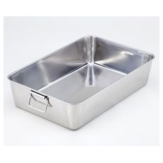 【1-4534-07】ステンレス角型バット 2枚取り