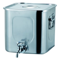【1-6191-01】角型蛇口付タンク 19L