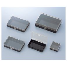 【1-9408-23】ヒンジ付角型ケース(導電+帯電防止)3N
