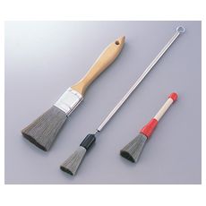 【2-8252-02】コーナー用静電気除去ブラシ 小 長柄