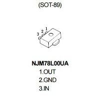 【NJM78L09UA】電圧レギュレーター IC REG LDO 9V 0.1A SOT89