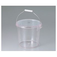 【4-4015-02】ポリカーボ蓋付バケツ10L