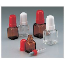 【5-135-02】スポイド瓶 角型 20mL 褐