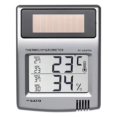 【PC-5200TRH】ソーラーデジタル温湿度計
