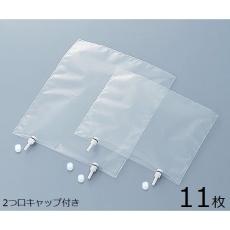 【9-834-12】サンプリング バッグ 2口キャップ 2L11枚