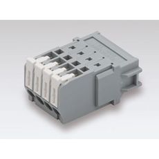 【SL-4000-AJ-8PGY】2ピース型スクリューレス端子台(レセプタクル)3.81mmピッチ 5A 300V 8極