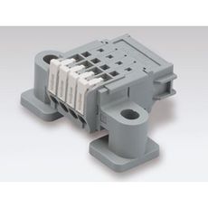 【SL-4000-ASJH-12PGY】2ピース型スクリューレス端子台(レセプタクル 水平取付け)3.81mmピッチ 5A 300V 12極