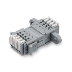 【SL-4000-ASV-5PGY】2ピース型スクリューレス端子台(プラグ/レセプタクル組 垂直取付け)3.81mmピッチ 5A 300V 5極