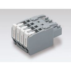 【SL-4000-CP-4PGY】2ピース型スクリューレス端子台(プラグ)3.81mmピッチ 5A 300V 4極