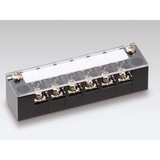 【ML-1-9P】中継用ねじ式端子台 M3.5フリーねじ 10mmピッチ 2列 15A 300V 9極 カバー付き