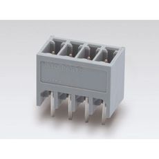 【SL-4000-CWJV-3PGY】2ピース型スクリューレス端子台(基板用レセプタクル ストレート)3.81mmピッチ 5A 300V 3極
