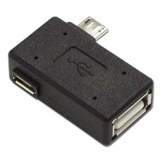 【ADV-120】USBホストアダプター 補助電源付 ブラック