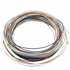 【ETFE0.51MM2X6】ETFE電線(ジュンフロン線)0.51mm 2m(±2％)×6色