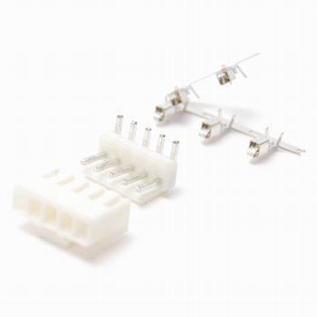【ZL3963-5PL】ナイロンコネクタ 4mm(3.96mm)ピッチ ライトアングル 5ピン(セット)