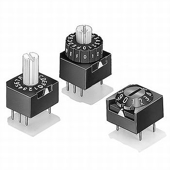 【A6A10R】ロータリーディップスイッチ 標準タイプ 10ポジション/リアル・コード