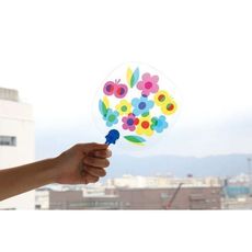 【147】ステンドうちわ(光を通して)