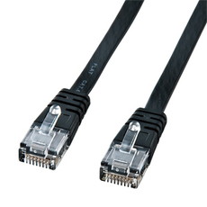 【KB-FL6-07BKN】CAT6フラットケーブル7m(ブラック)