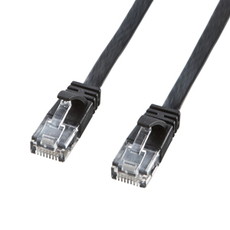 【KB-FL6-10BKCN】CAT6フラットクロスケーブル