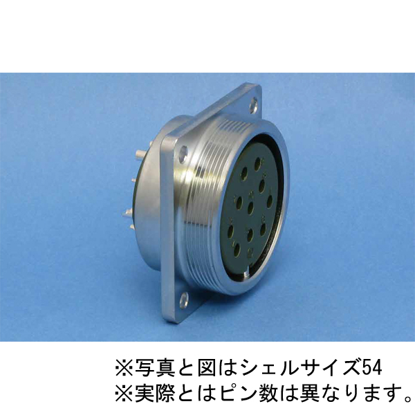 【NCS-255-RF ｶｸ】NCSレセプタクル(シェルΦ25・5極)