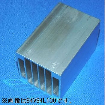 【64V64L100C】Vシリーズ アルミ押出タイプ 中空フィン型強制空冷用ヒートシンク