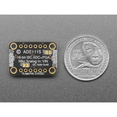 【ADA-1085】STEMMA QT/Qwiic互換 ADS1115搭載 16BitADC 4CH 可変ゲインアンプ付き