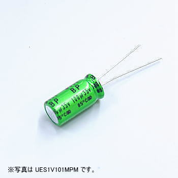 アルミ電解コンデンサー(オーディオ用両極性品)35V 47μF UES1V470MPM