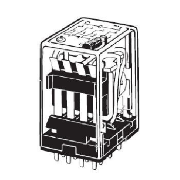 【MY2-02-AC100/110】プリント基板端子 ミニパワーリレー AC100/110V