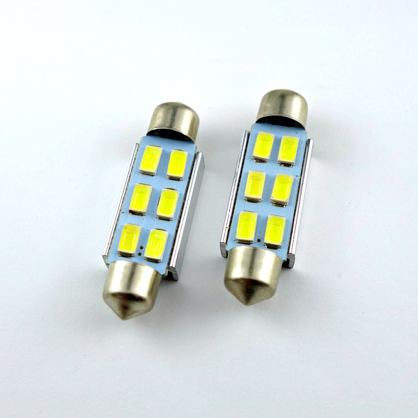 【HC-FESTOON-6-5730SMD-C-42MM】ルームランプLED(42mm･白･キャンセラー内蔵)12V/160mA 白