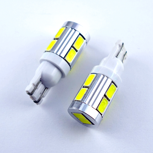 【HC-T10-10-5730SMD-C】T10無極性バルブ(白･キャンセラー内蔵)12V/180mA 白