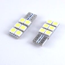 【HC-T10-6-5050SMD-C-1】T10無極性バルブ(白・キャンセラー内蔵)12V/150mA 白