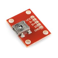 【BOB-09966】SparkFun USB Mini-B Breakout