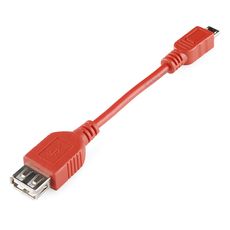 【CAB-11604】USB OTG Cable - Female A to Micro A - 4inch