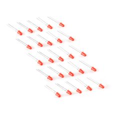 【COM-09856】LED - Basic Red 5mm(25 pack)