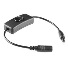 【COM-11705】バレルジャック付き電源スイッチ(オス/メス、3インチ)