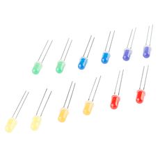 【COM-12903】拡散型LEDパック(5mm 赤/青/黄/緑/橙/紫 各2個入り)