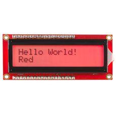 【LCD-10862】【在庫処分セール】Basic 16x2 Character LCD - RGB Backlight 5V